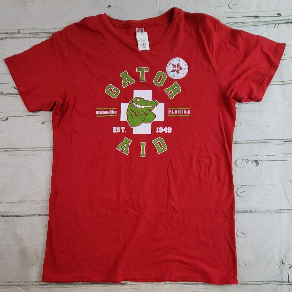 Gator Aid Gatorland Florida Gators Red Short Sleeve T-Shirt Mens Size L NWT